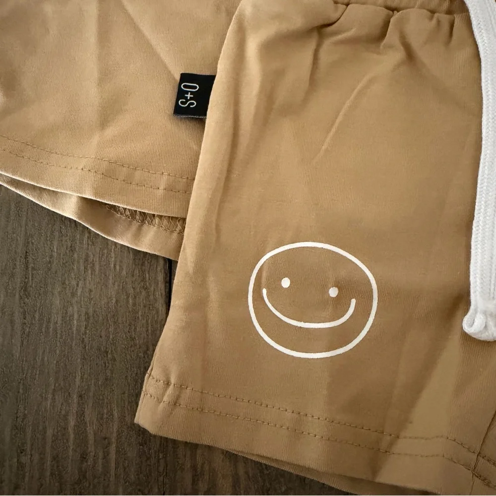 Olive + Scout Brown Smiley Beck Set – Size 3–6M (NWT)